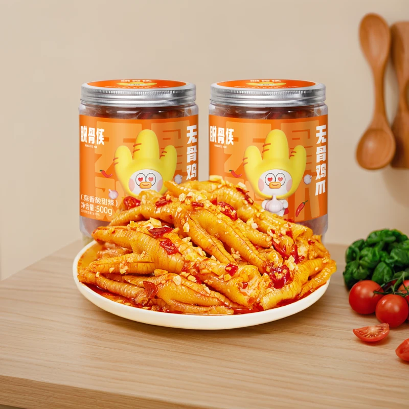 脱骨侠无骨鸡爪500g×2罐.