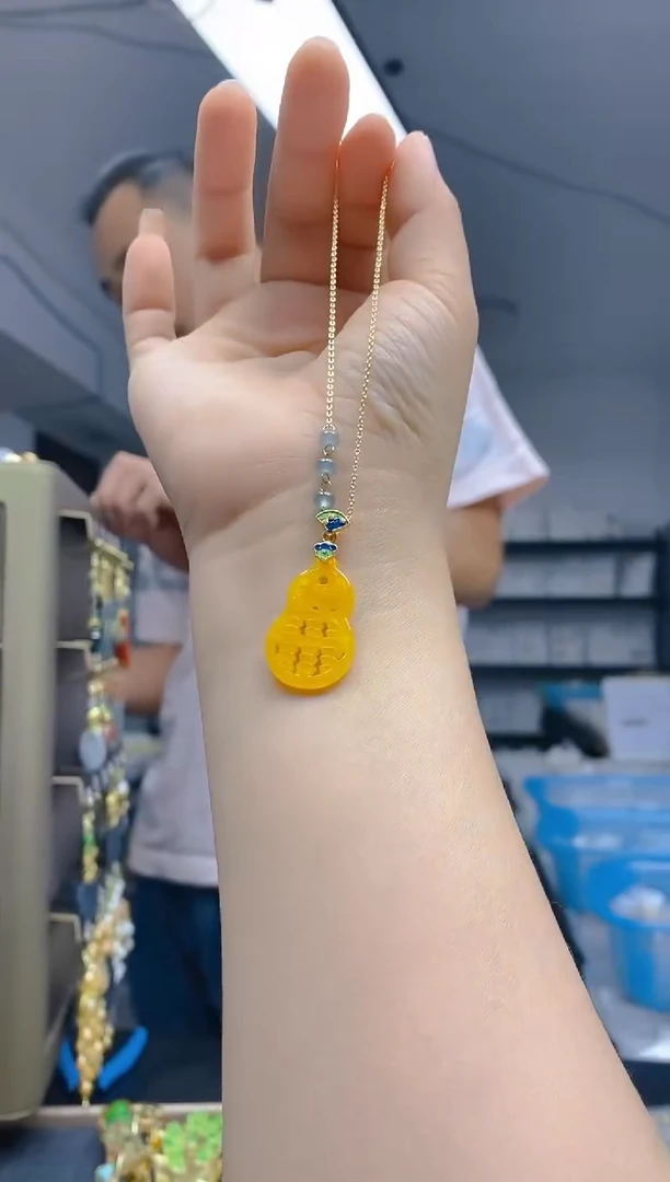 【闪购商品】翡翠耳饰合金0160翡翠锁骨链