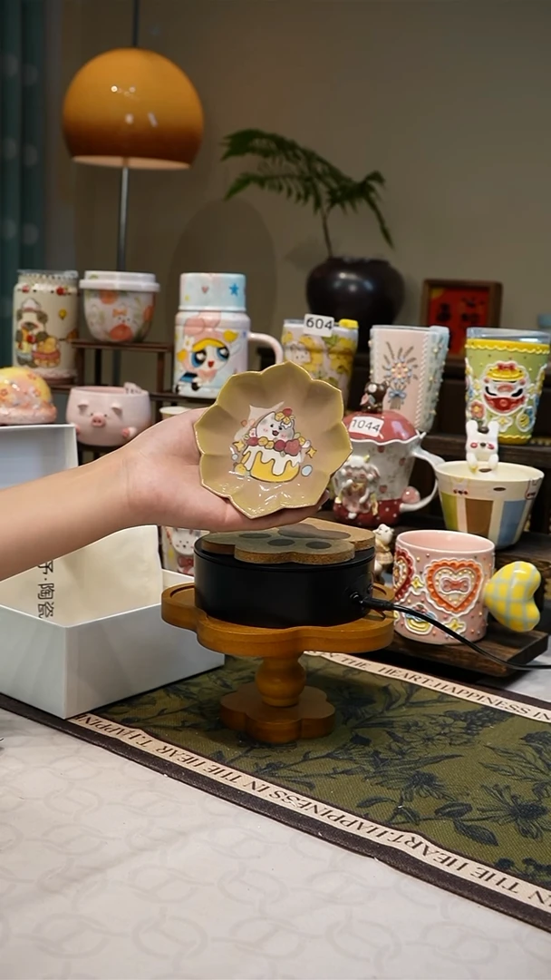 瓷【不带盒子】400高温釉下彩