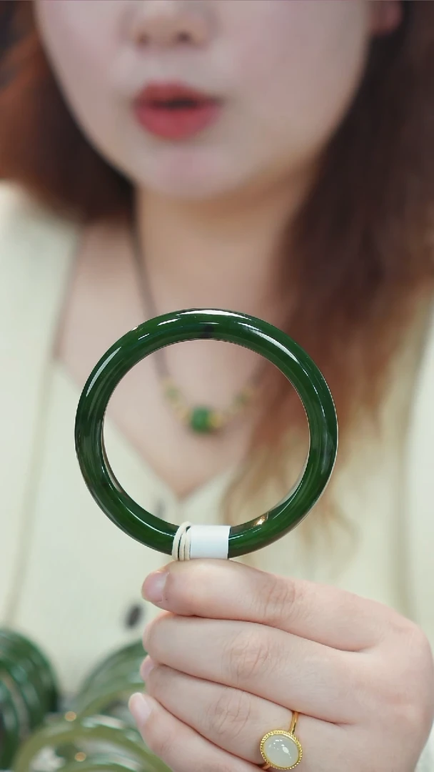 【闪购商品】和田玉手镯未镶嵌51【柚子来啦】和田玉拍一发一58