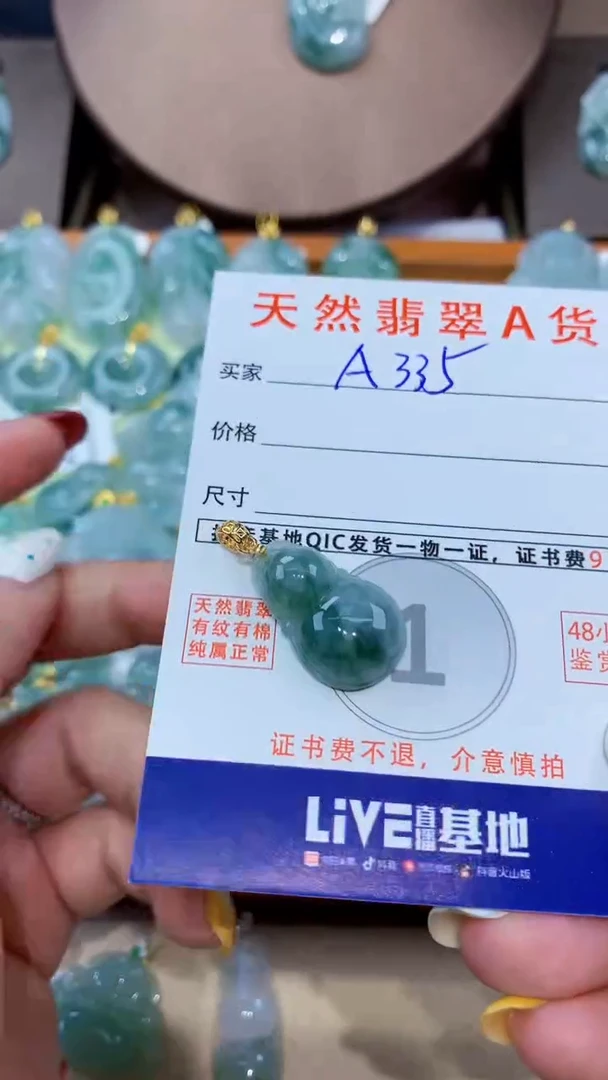 翡翠未镶嵌颈饰天然翡翠A货挂件