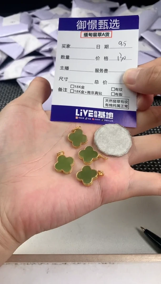 颈饰银S925镶嵌和田玉多样性发其一件19