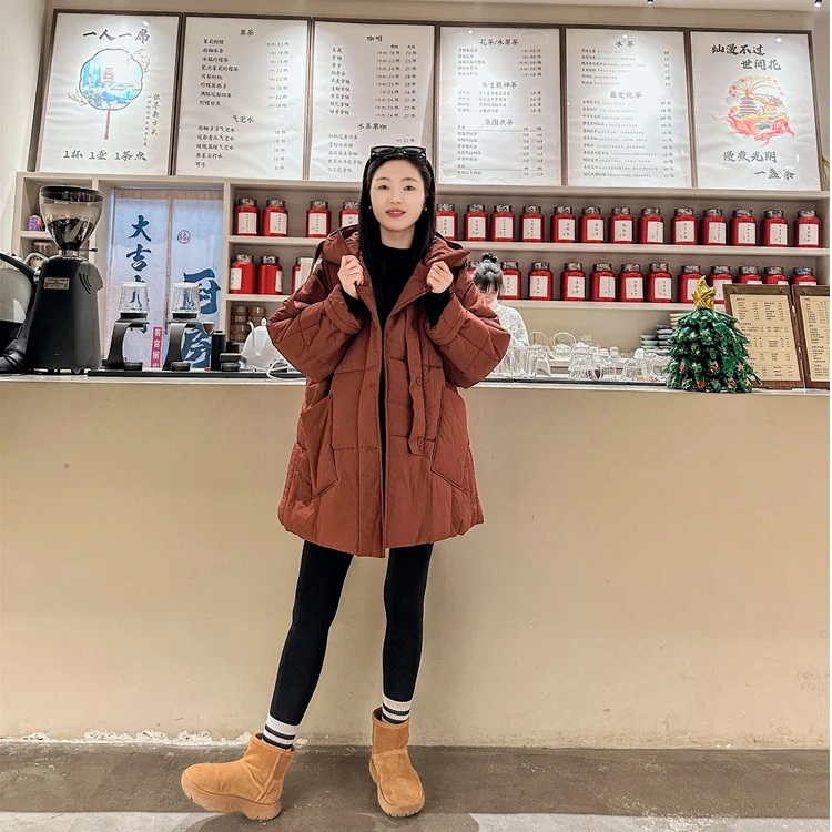 孕妇装棉服冬季新款外套宽松大码遮肚不显怀帽衫外套潮妈韩版孕妇