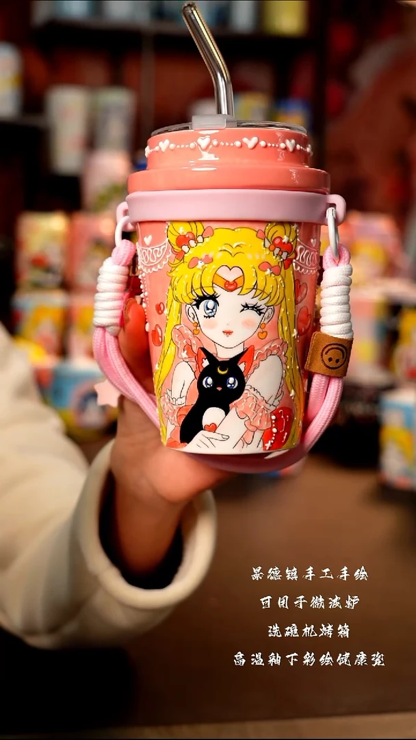 景德镇手工手绘陶瓷杯杯