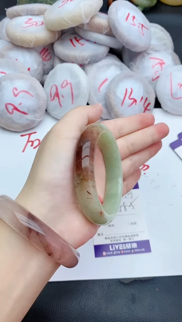 未镶嵌手镯石英质玉109+58.5