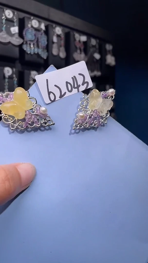 未镶嵌萤石发饰喜欢拍