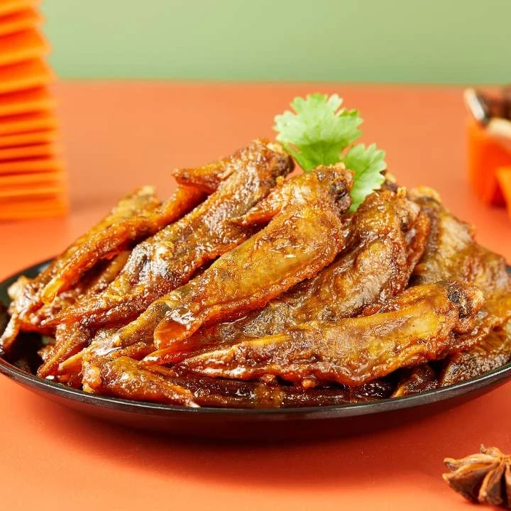 【冷链包邮】米椒麻辣鸡翅尖即熟食真空休闲四川风味小吃零食鸡翅尖
