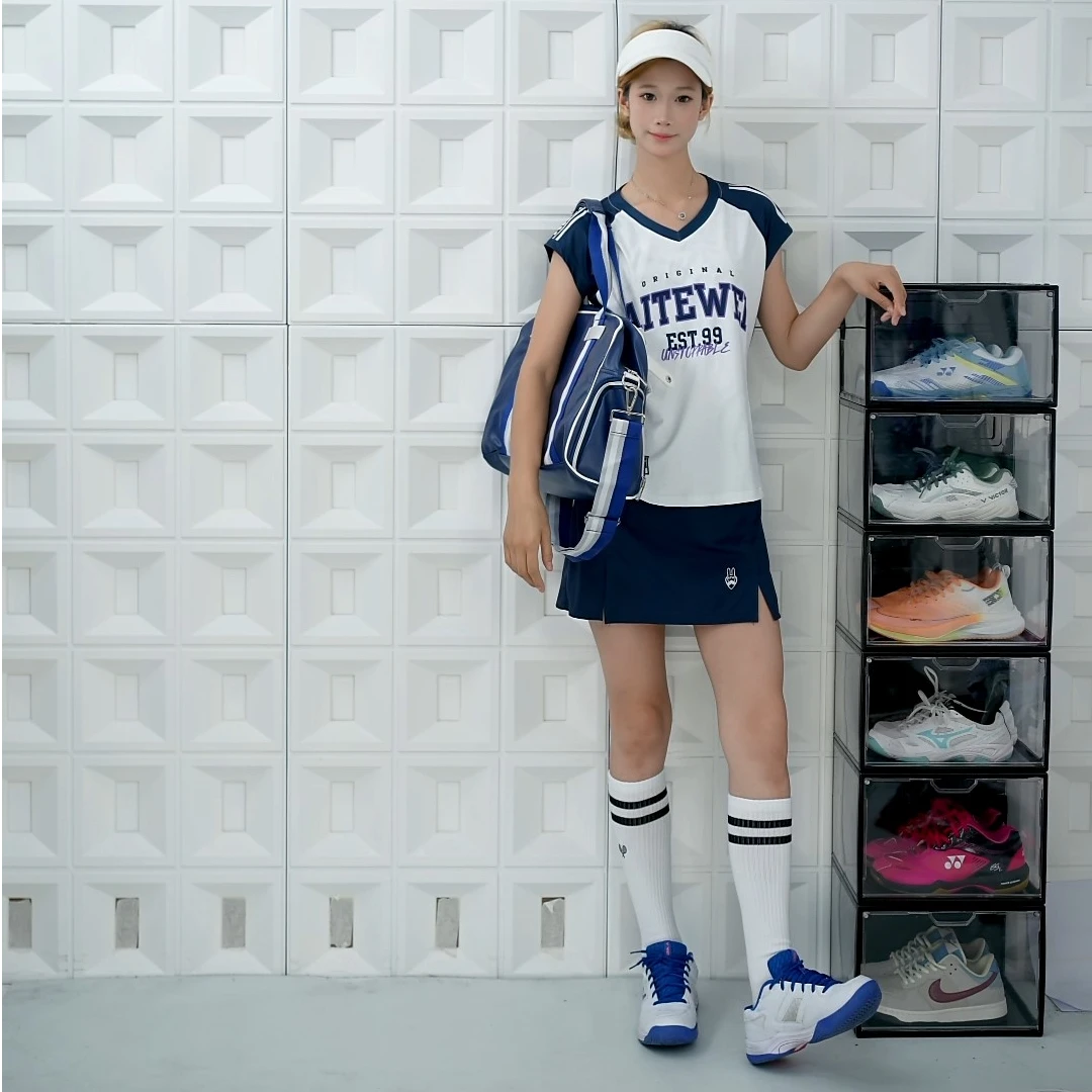 艾特V透气网眼速干透气比赛服大赛服男女羽毛球服短袖休闲上衣