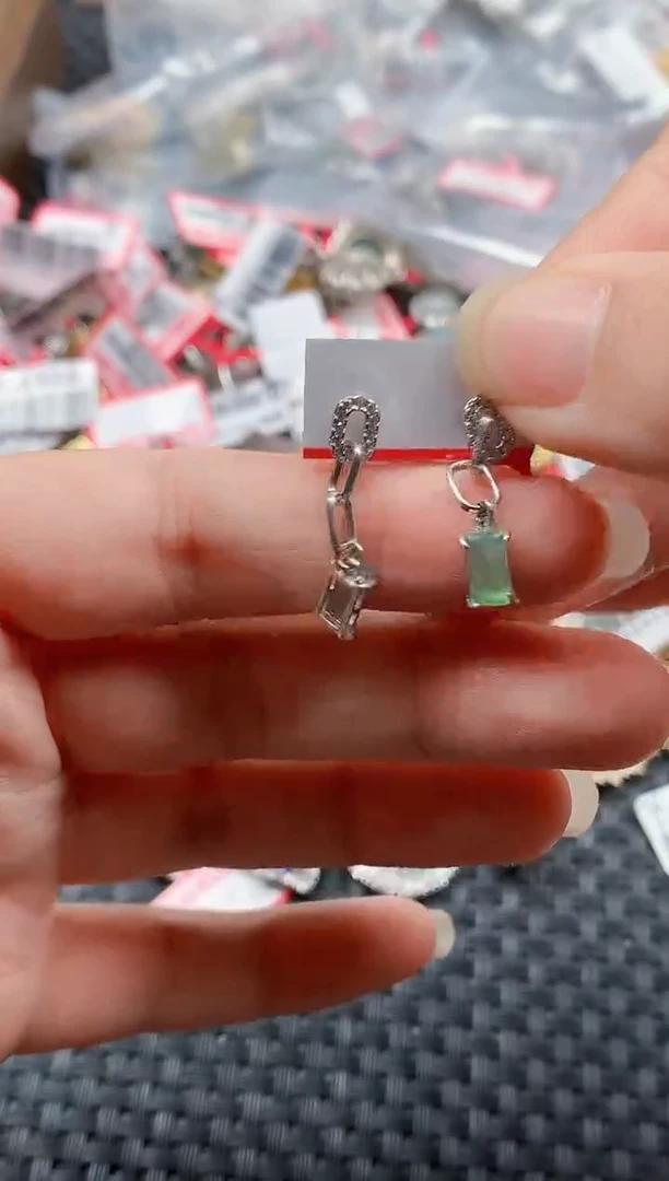 银S925镶嵌戒指翡翠天然A货缅甸翡翠