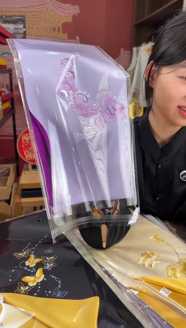 【闪购商品】刺绣苏绣100桑蚕丝丝巾