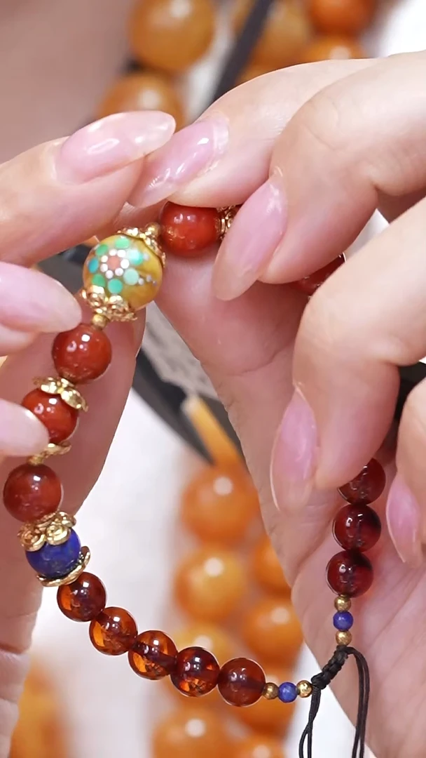 蜜蜡颈饰未镶嵌3442天然蜜蜡珠宝奇石云端妖孽全部保真