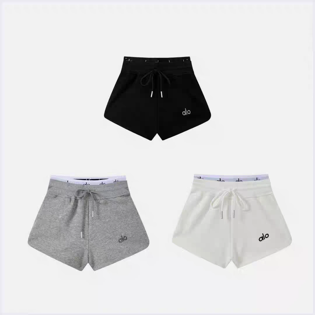 百搭女士气质休闲裤轻奢时尚简约烫钻短裤-2526