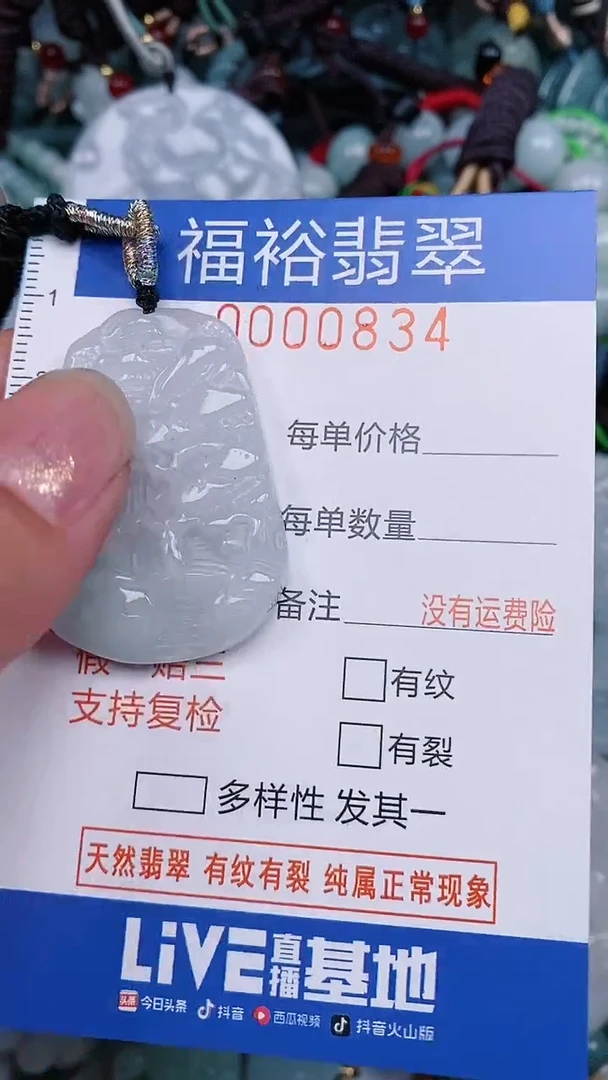 翡翠未镶嵌颈饰...0000834