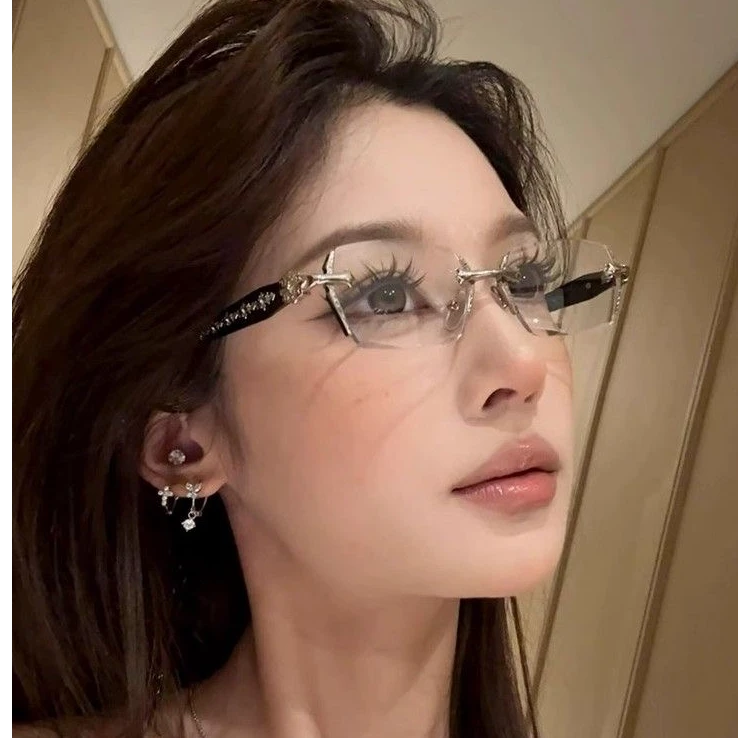 【714】无框克克镜经典时尚眼镜