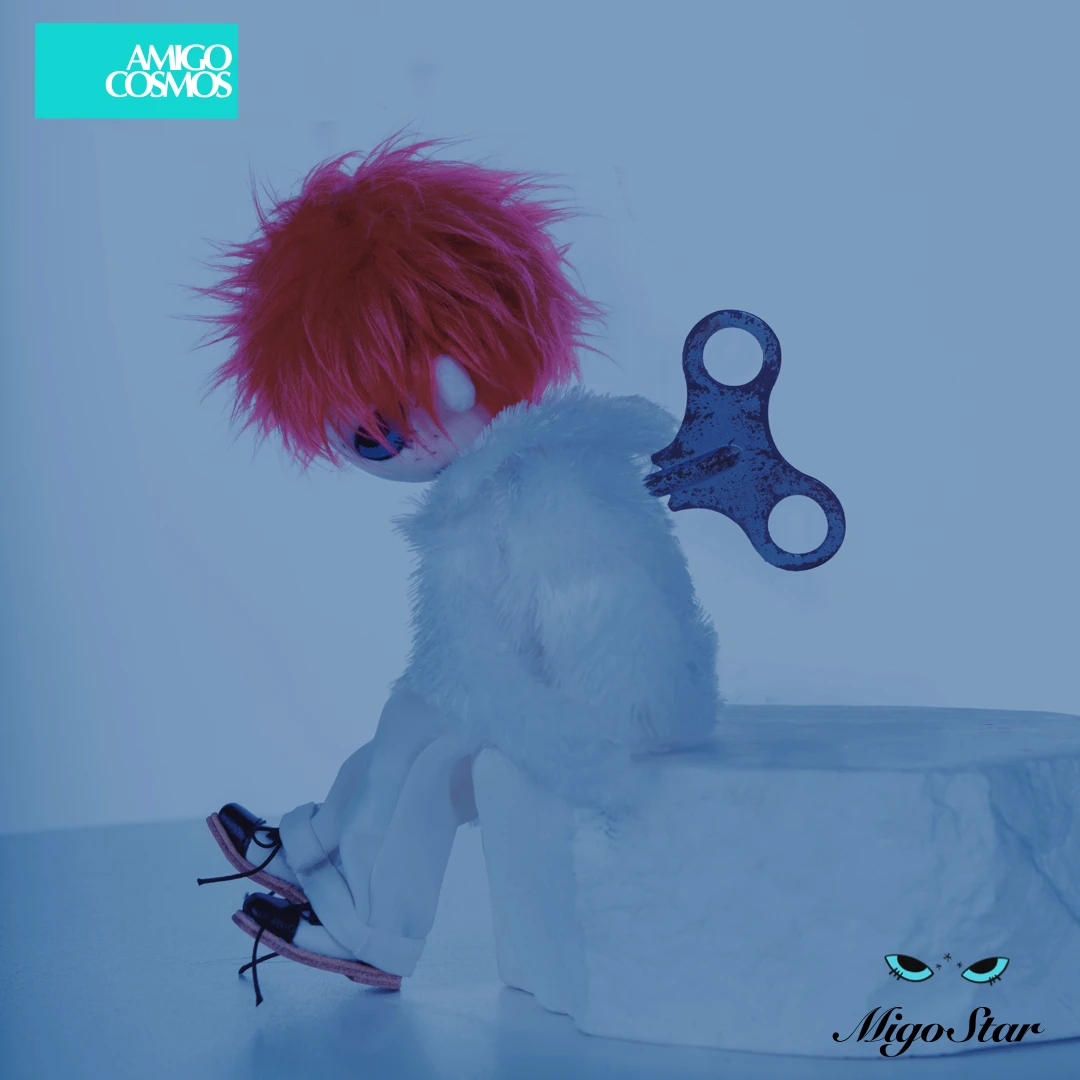 MigoStar系列002-GD<DRAMA>17cm手工高定棉花娃娃挂饰娃衣礼物