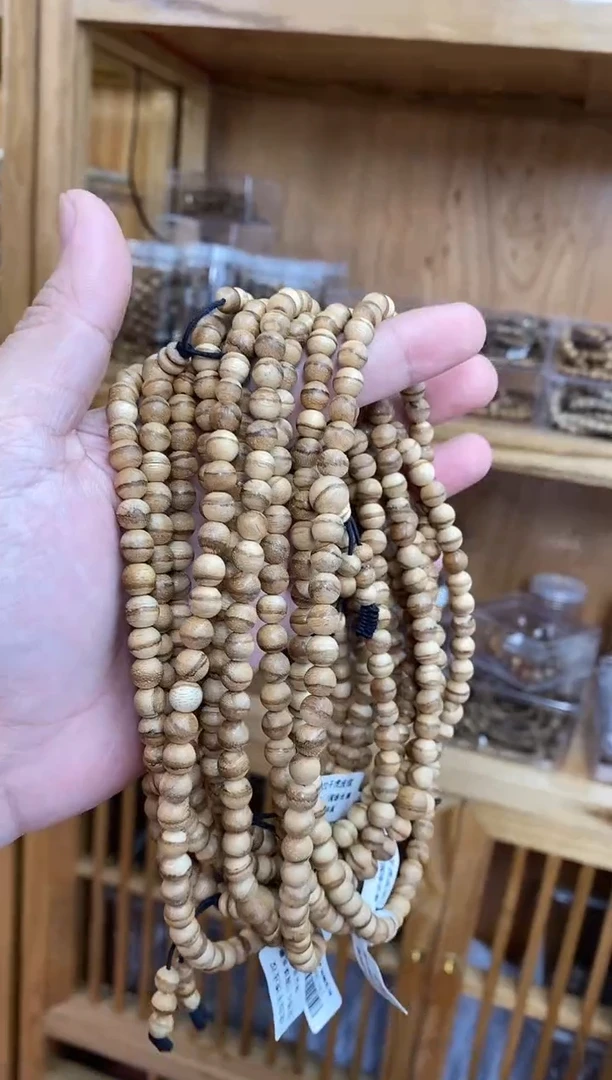 沉香手串达拉干圆珠长串虎皮纹0.7多样性发其一