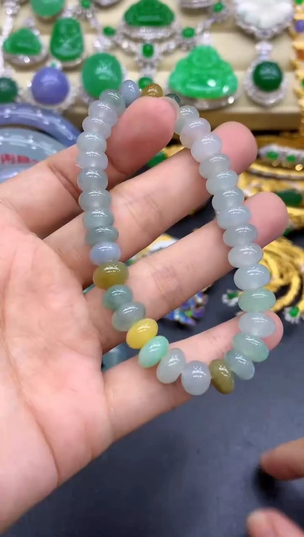未镶嵌手串翡翠236-中国好珍宝