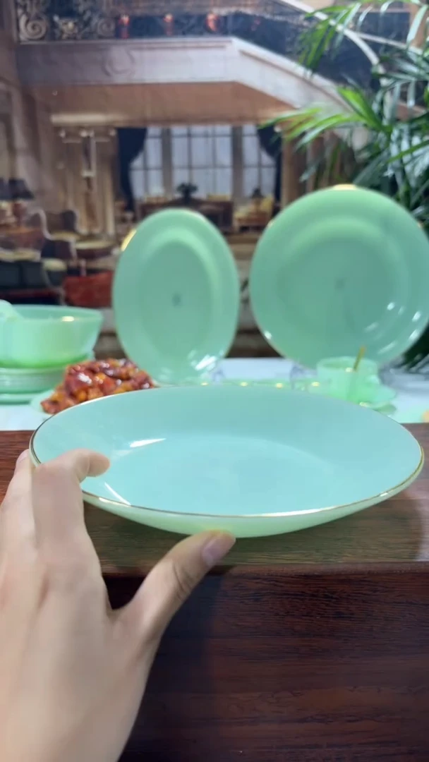 【闪购商品】...8英寸深盘4个  玉瓷【贝美】