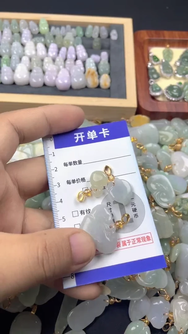 颈饰未镶嵌翡翠天然A货翡翠