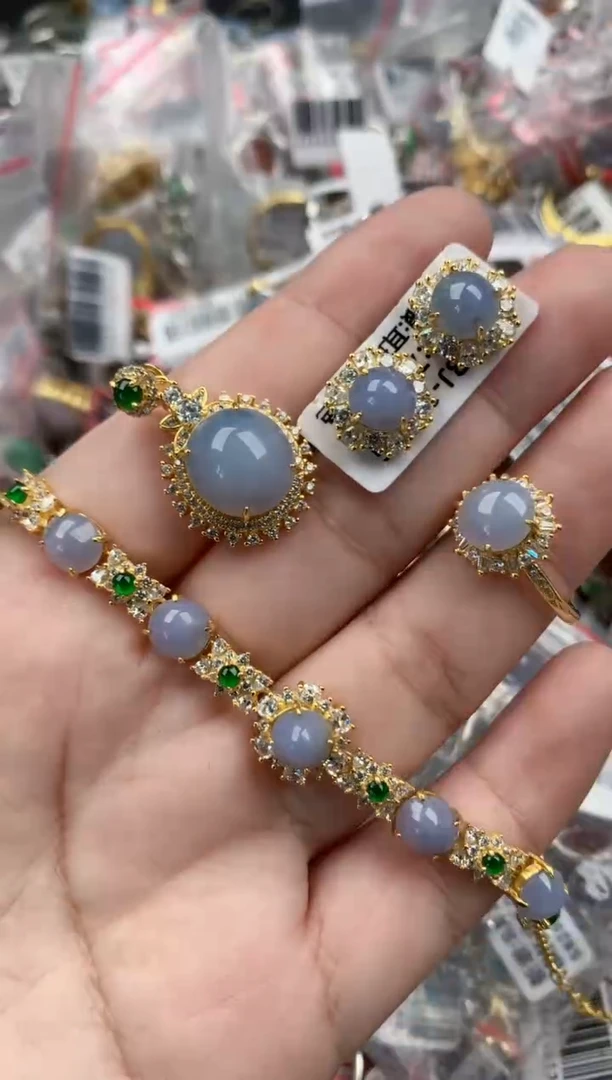 银S925镶嵌戒指翡翠1010    6