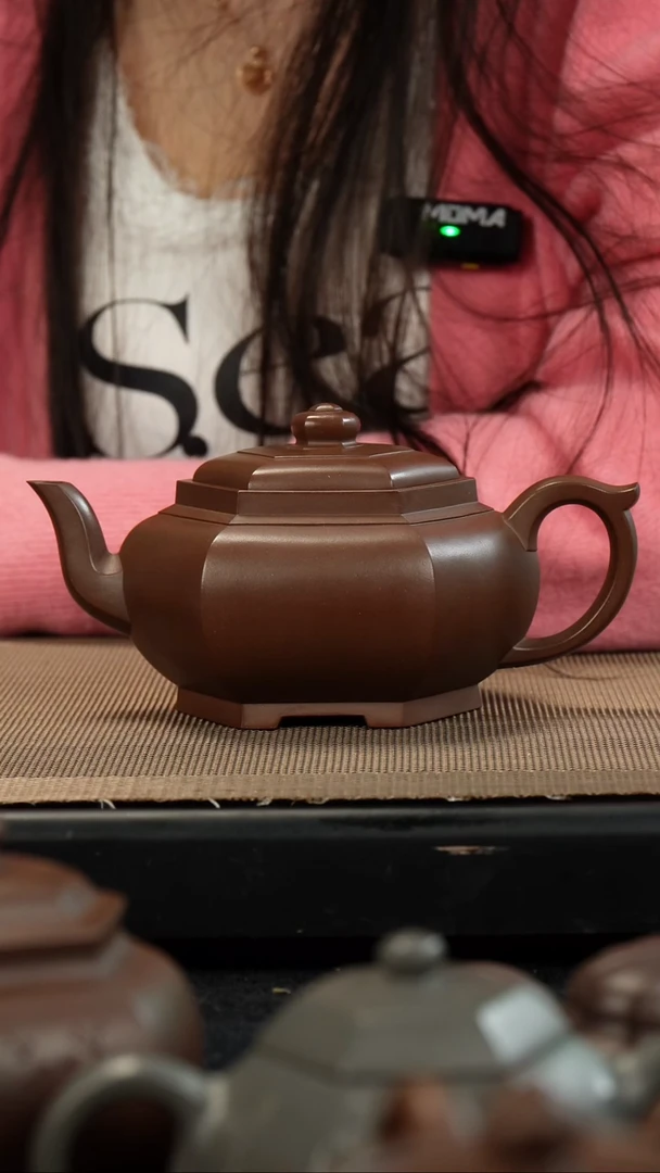 【闪购商品】紫砂茶壶老紫泥六方华灯