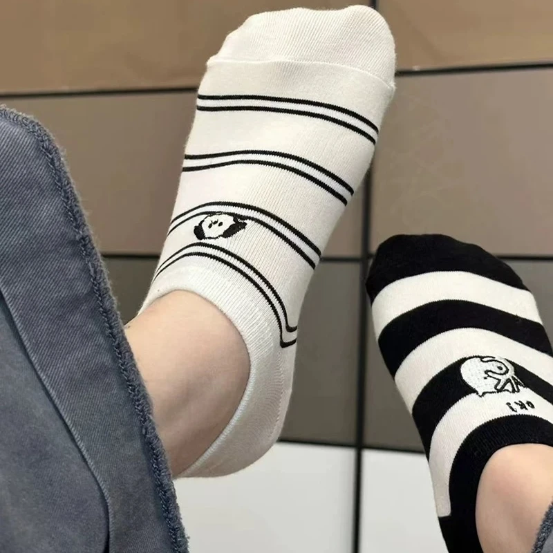可爱小狗船袜女不掉跟防滑夏季薄款2025新款袜子女短袜浅口隐形袜