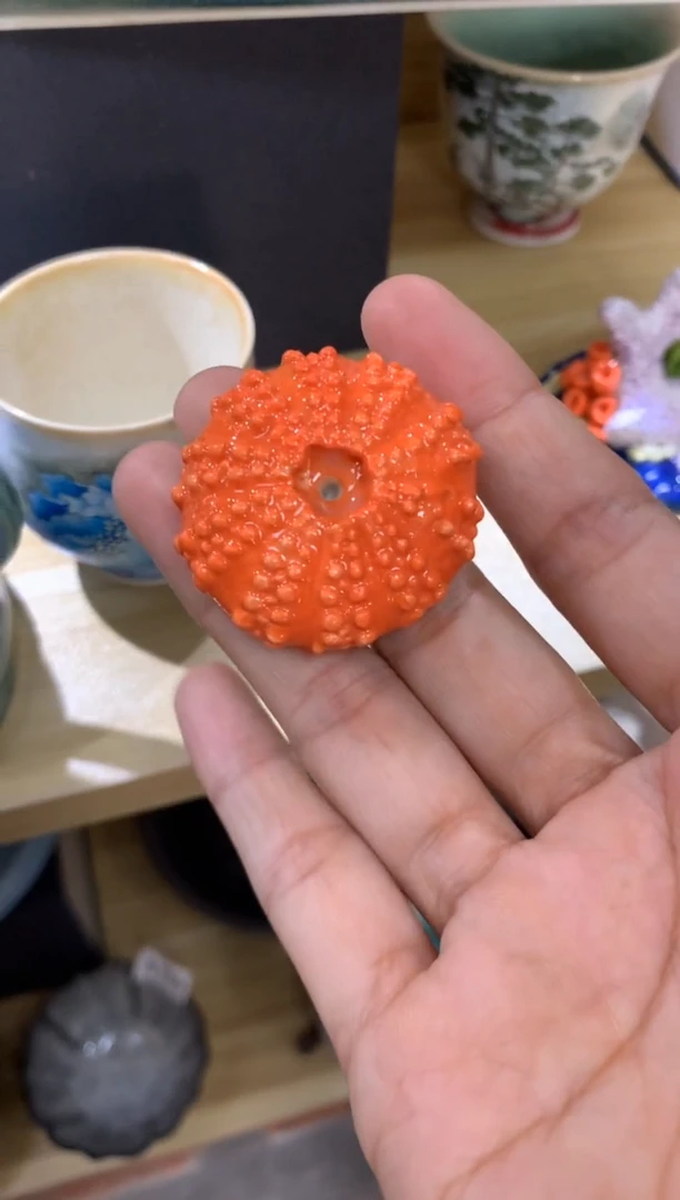 手工陶瓷海胆香插
