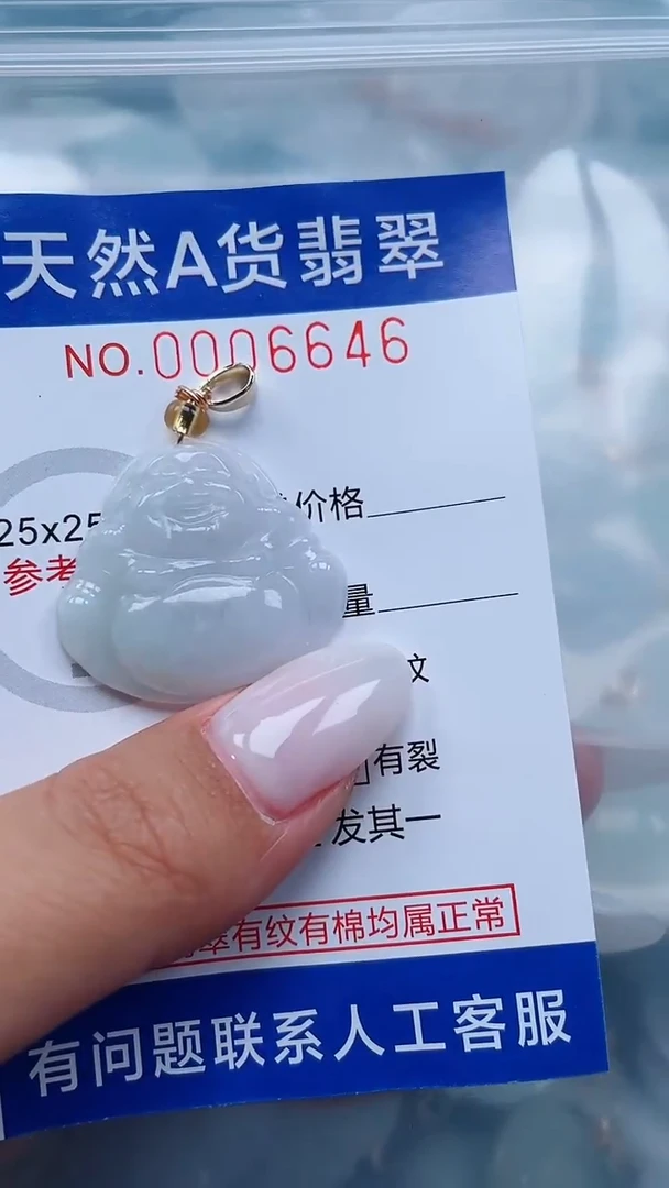 翡翠未镶嵌吊坠(不含链)