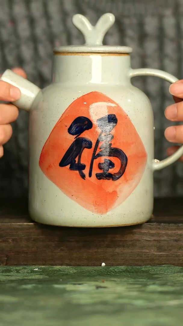 青诗集手工手绘瓷器