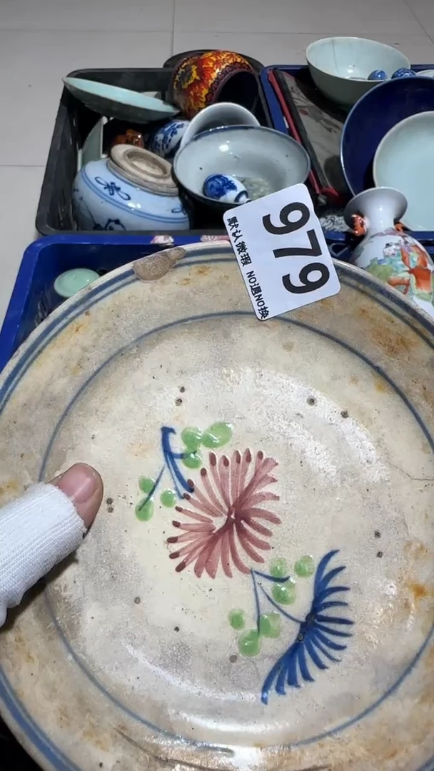 瓷片浅**光亿容工艺品979