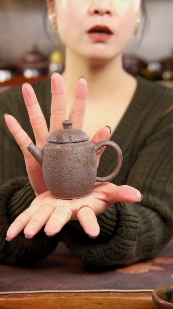 粗泥裸烧的泡茶壶140cc