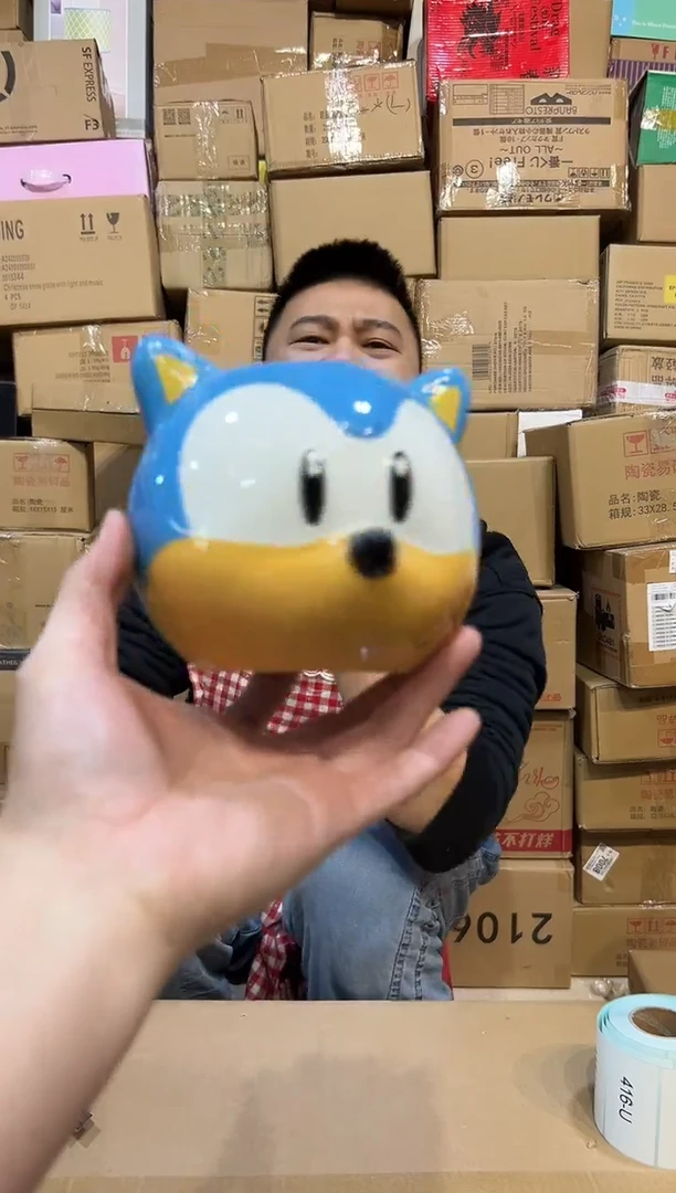 【闪购商品】杯Q版蓝色索尼克笔筒