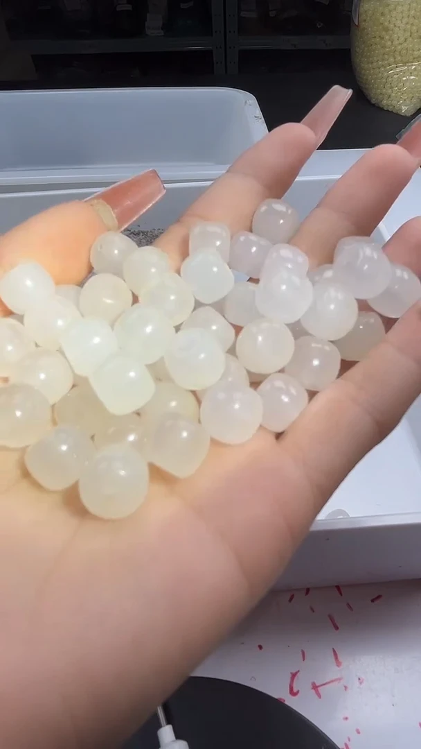 颈饰未镶嵌和田玉w3208和田*羊脂白老型10*8MM*10颗