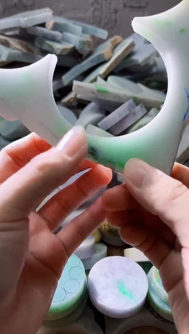 裸石翡翠天然翡翠A货玉 南 002