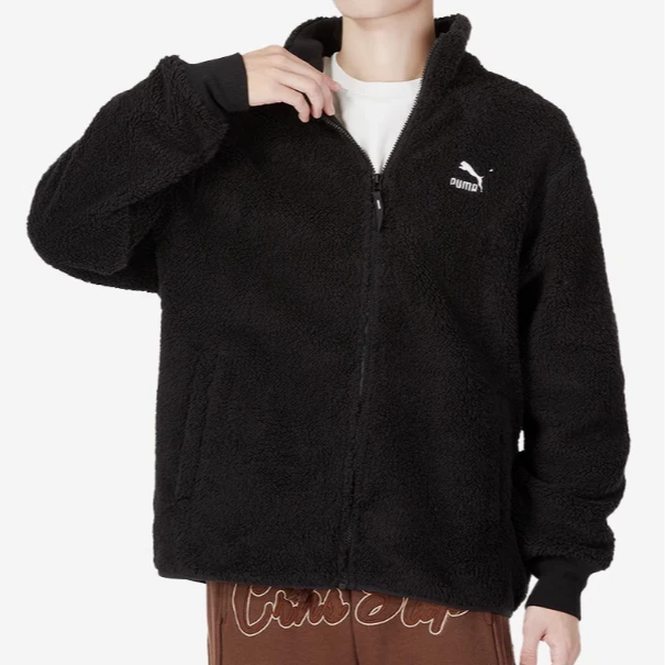 PUMA/彪马男子秋冬运动仿羊羔绒保暖防风外套 537699-01