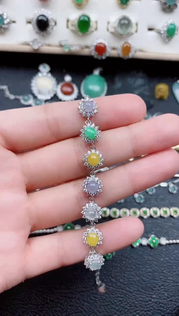 【闪购商品】翡翠戒指银S925镶嵌11111