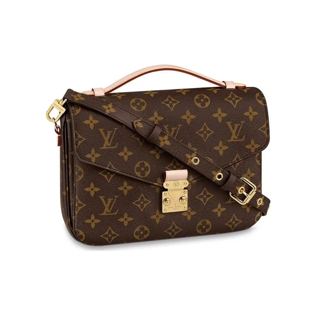 未使用 LouisVuitton/路易威登 LV经典邮差包拼色/老花