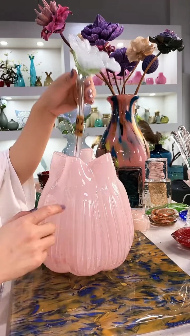 慕忆家手作琉璃花瓶