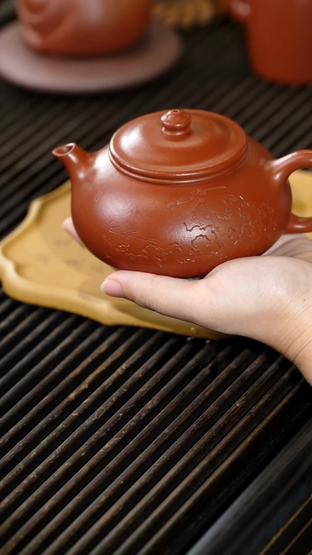 茶壶紫砂260cc渔趣