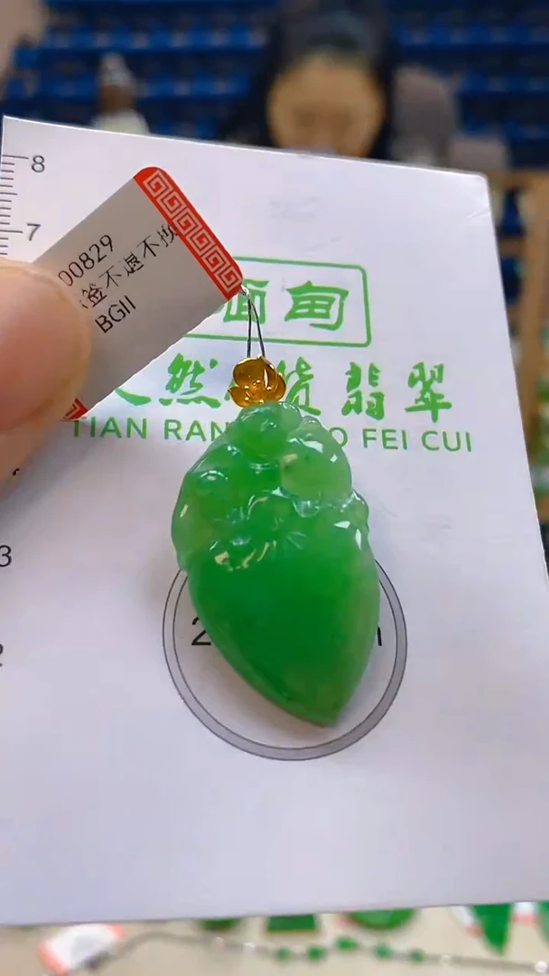 颈饰18K金镶嵌翡翠新号开播 全场乱卖