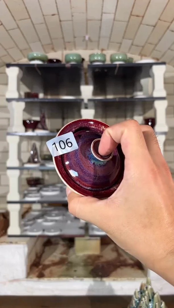 摆件精品窑变钧瓷茶器