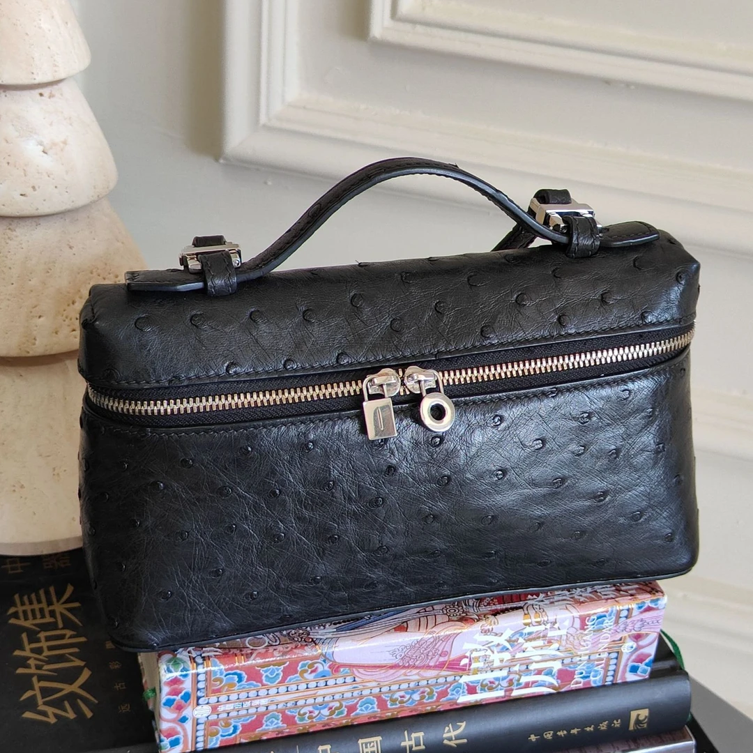 三笙鱼SANSHENGYU 【鸵鸟LP19】手拎斜挎包——设计师风格系列