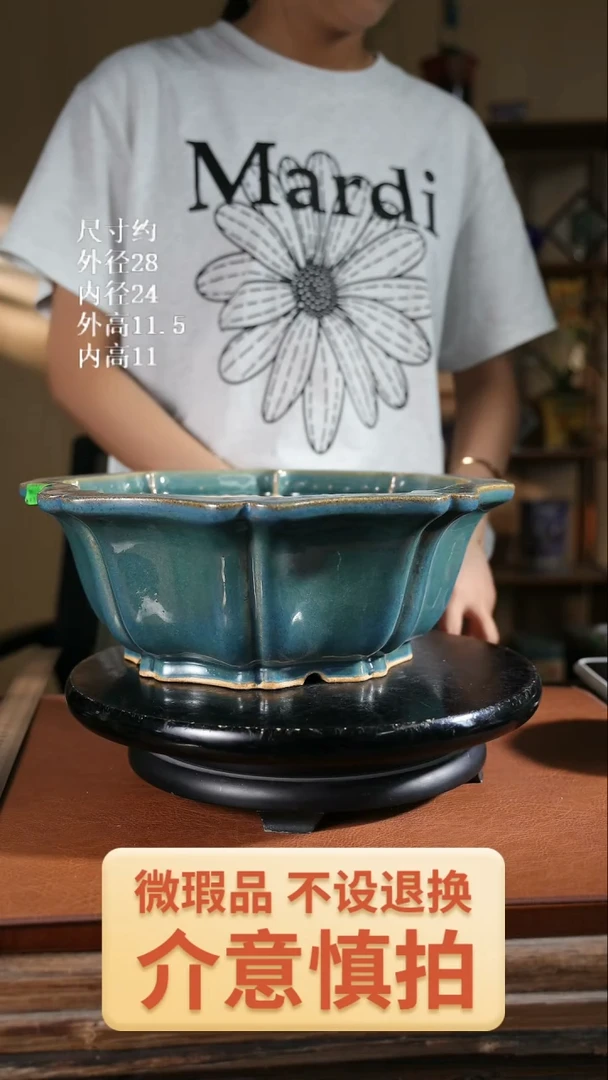 104      12寸花瓣盆