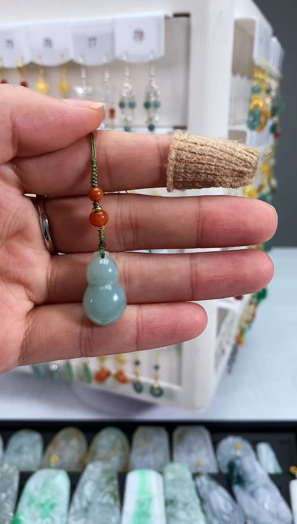 未镶嵌挂件翡翠葫芦手机挂
