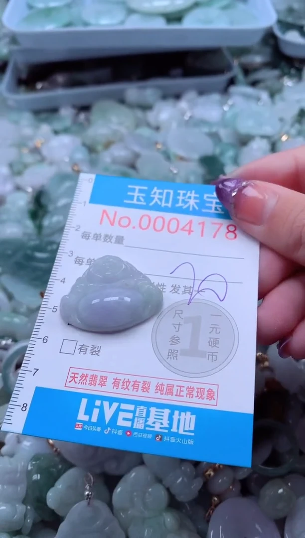 翡翠未镶嵌吊坠(不含链)4178