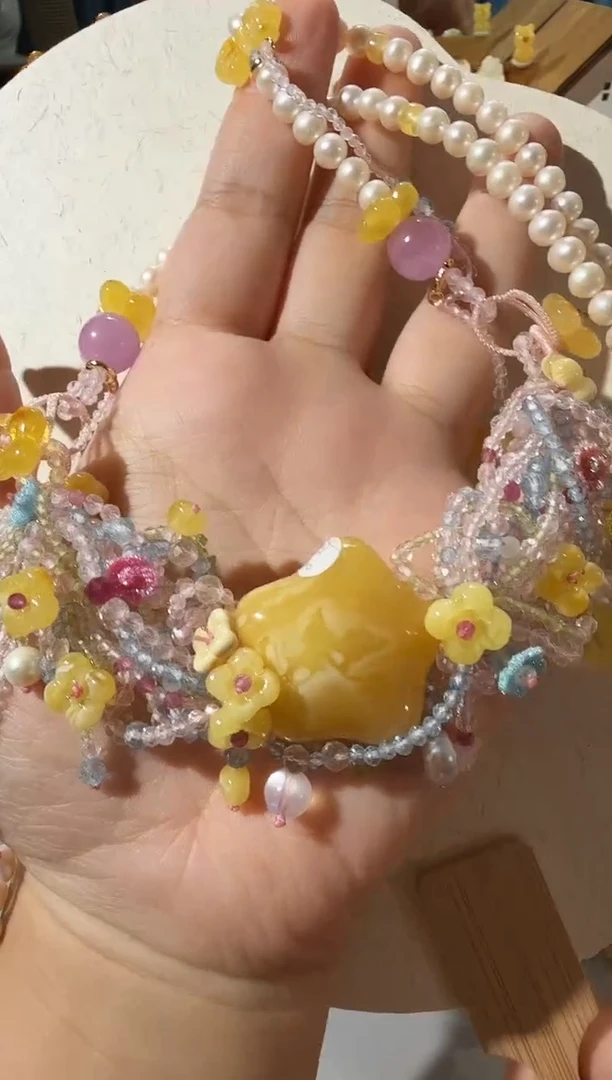 【闪购商品】蜜蜡项链未镶嵌蜜蜡星星项链