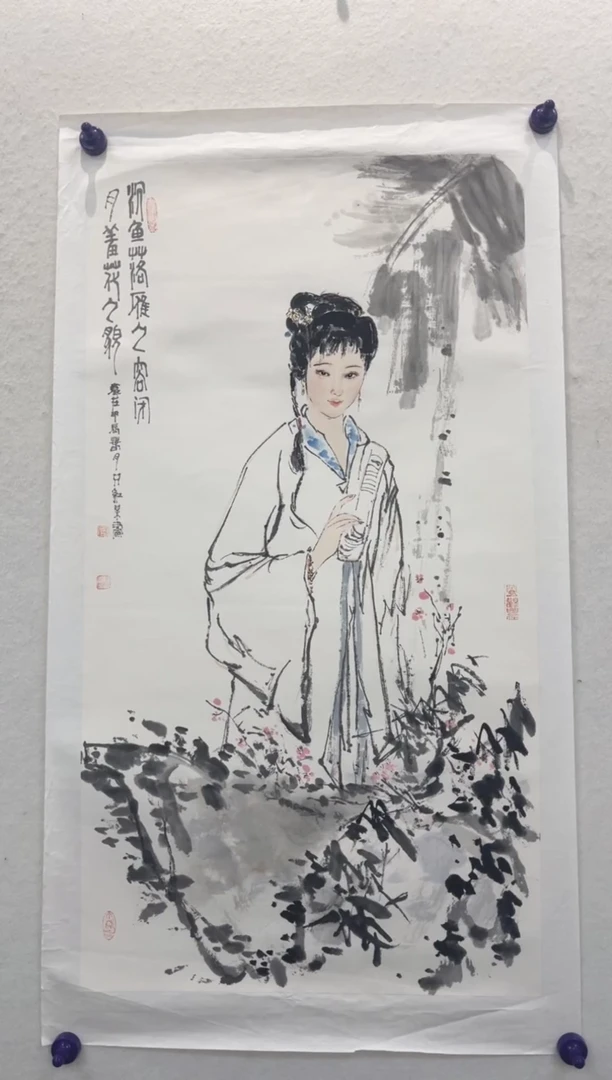 书法只红梅老师手绘精品国画