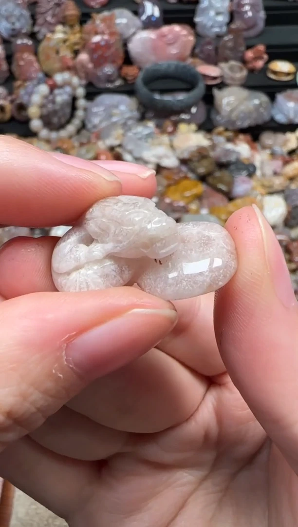 颈饰未镶嵌硅化珊瑚（珊瑚玉）220