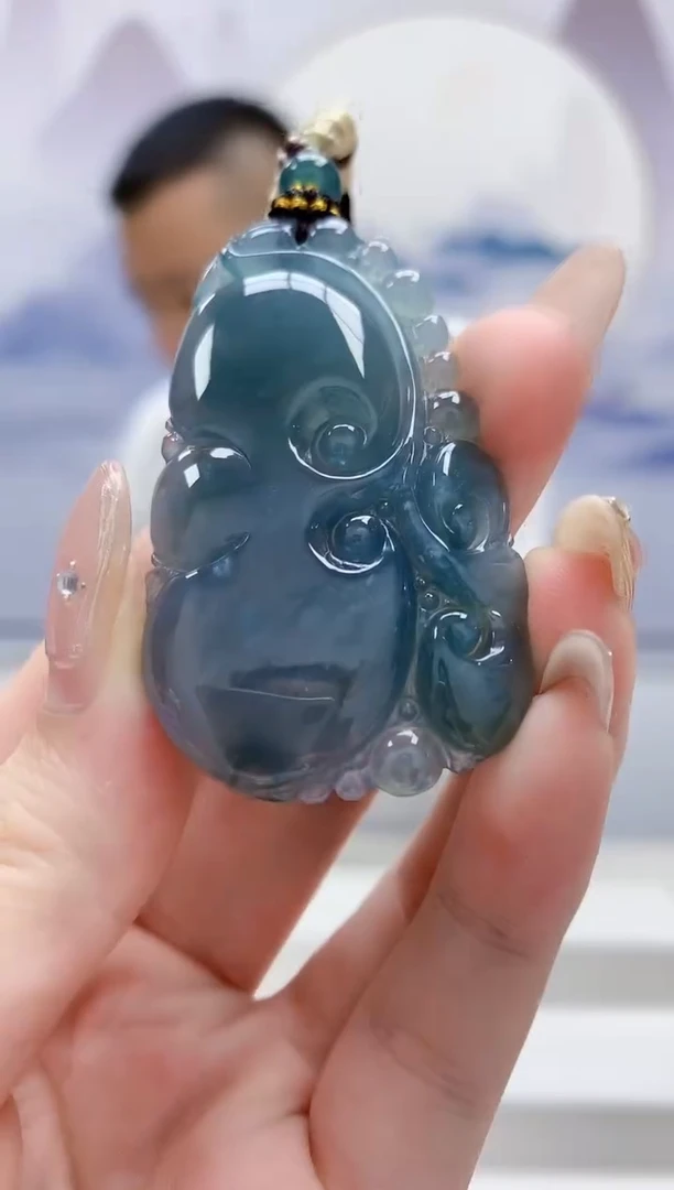 未镶嵌定制翡翠4898jw-毛货挂件17