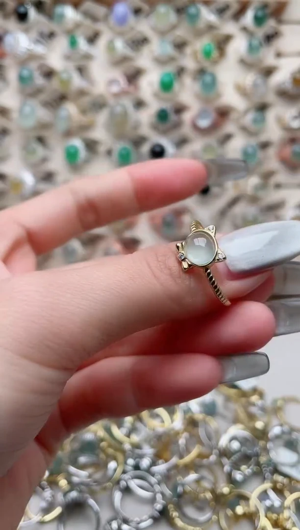 【闪购商品】翡翠戒指银S925镶嵌.......